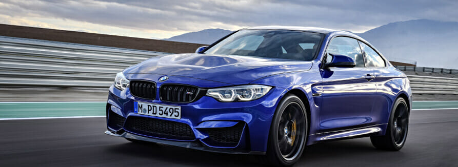 Blue BMW M4 CS Luxury Car