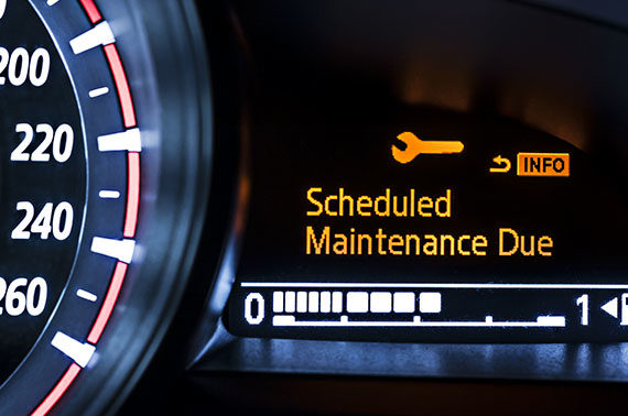 Car Scheduled Maintenance Due Warning