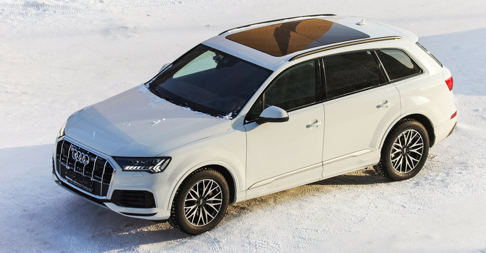 Audi Car In Winter