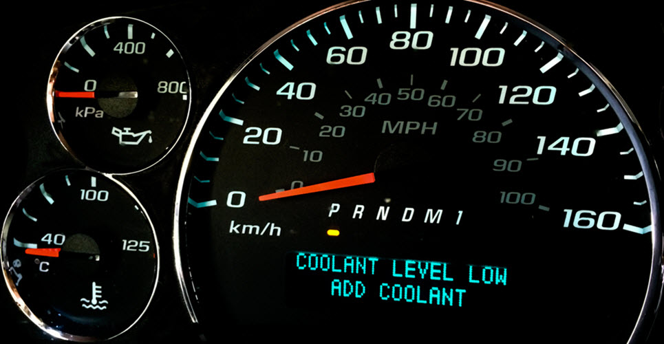 Jaguar Coolant Level Low Warning